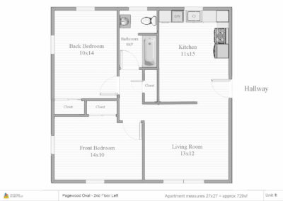 Floor Plan - Pagewood Oval - 2nd Floor Left